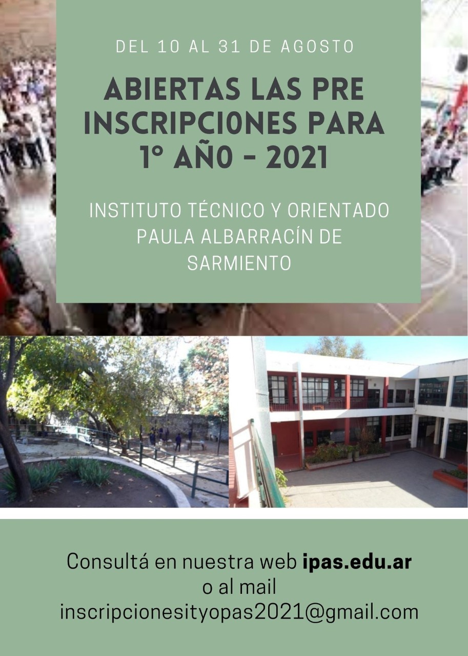 Imagen de Pre-inscripciones a primer año 2021